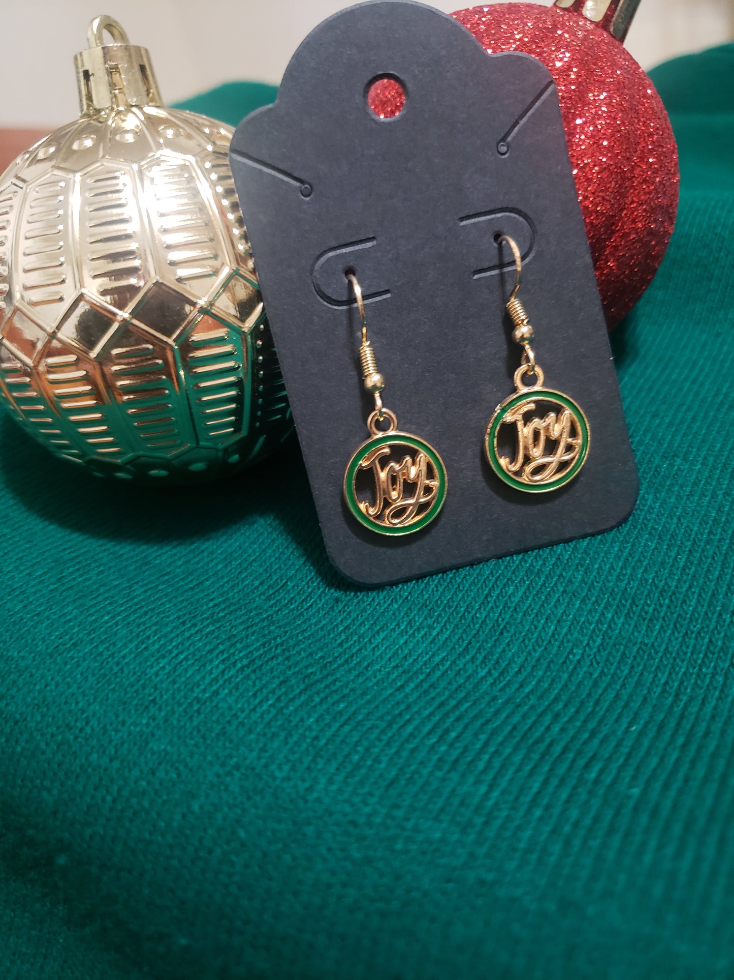 Gold Circle Joy Earrings