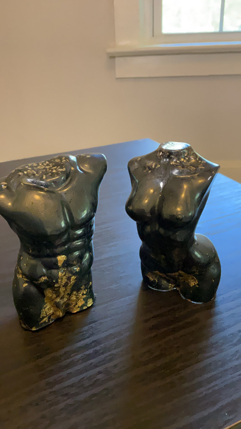 Black and Gold Male Body Figure