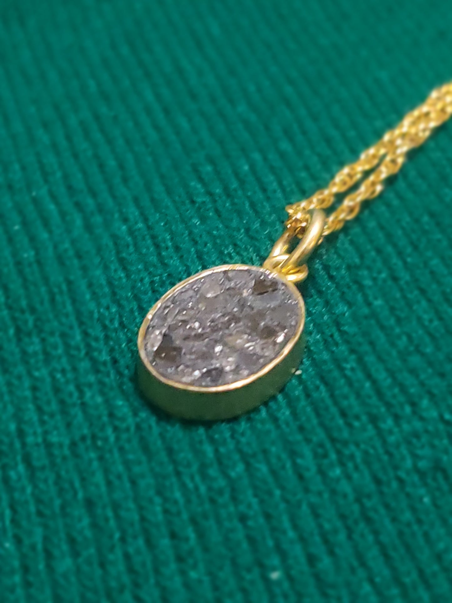 Raw Cut Diamond Pendant Necklace