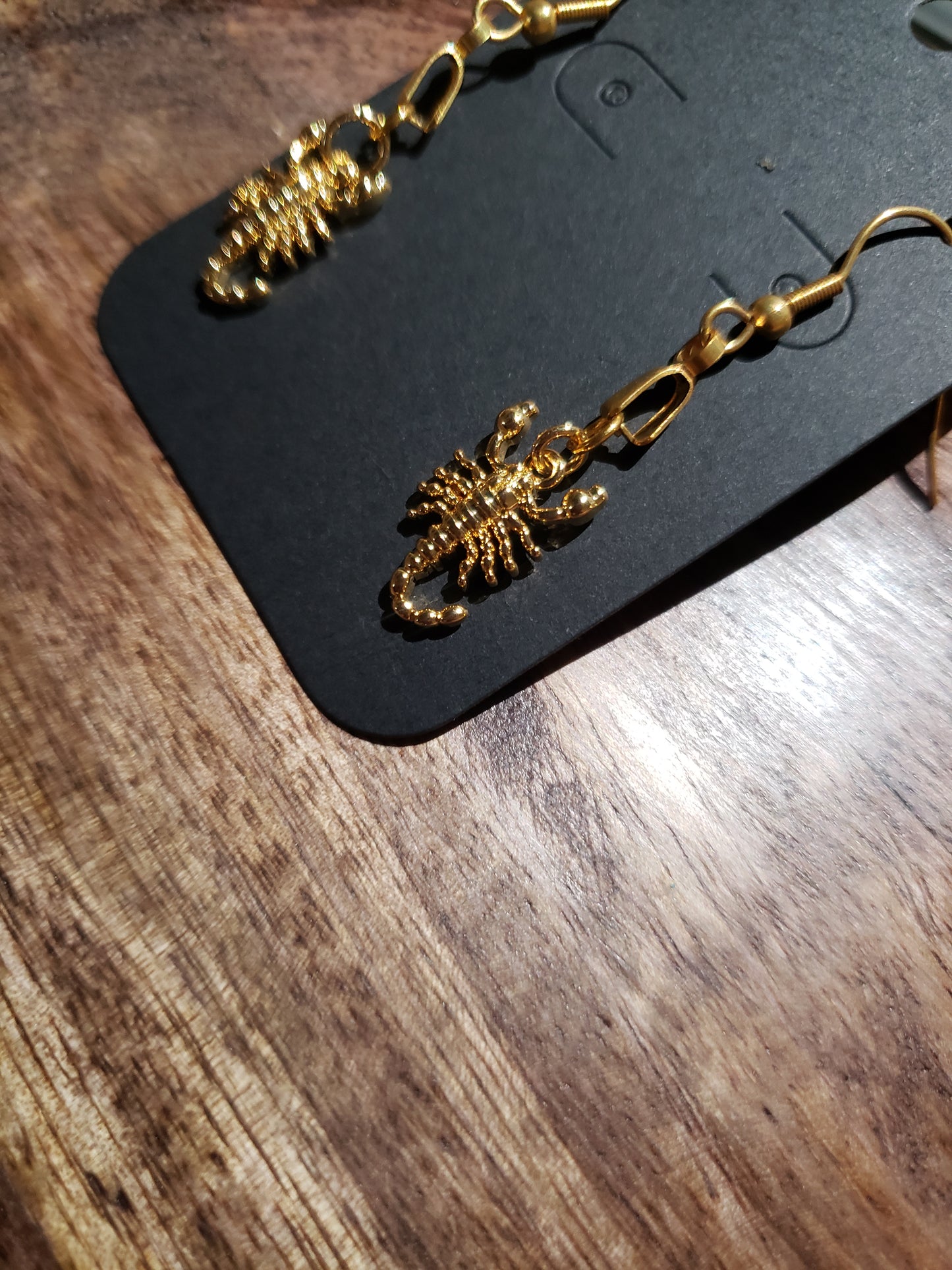 Gold Scorpion Earrings