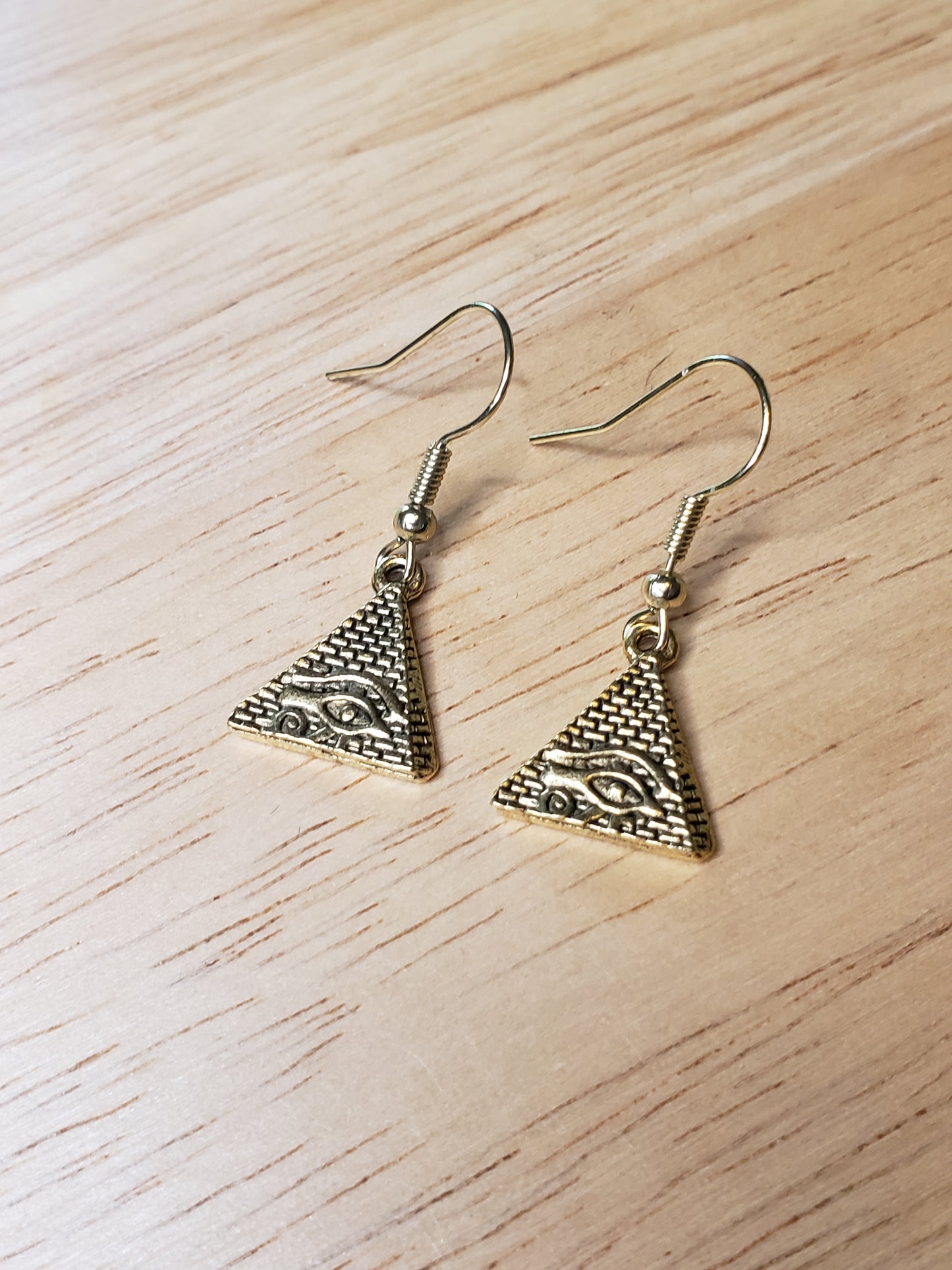 Golden Pyramids Earrings