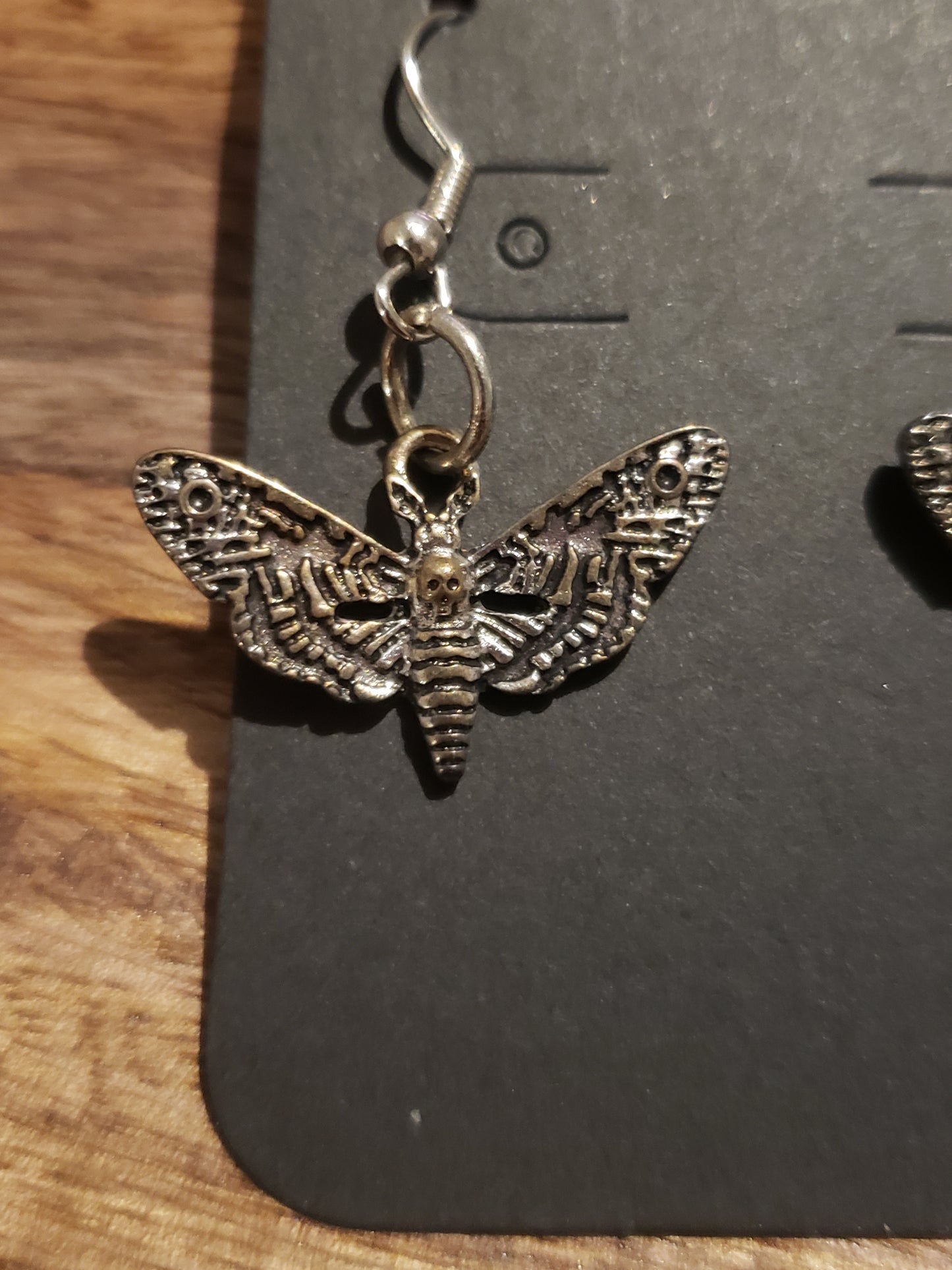 Mystic Shadows Moth Earrings