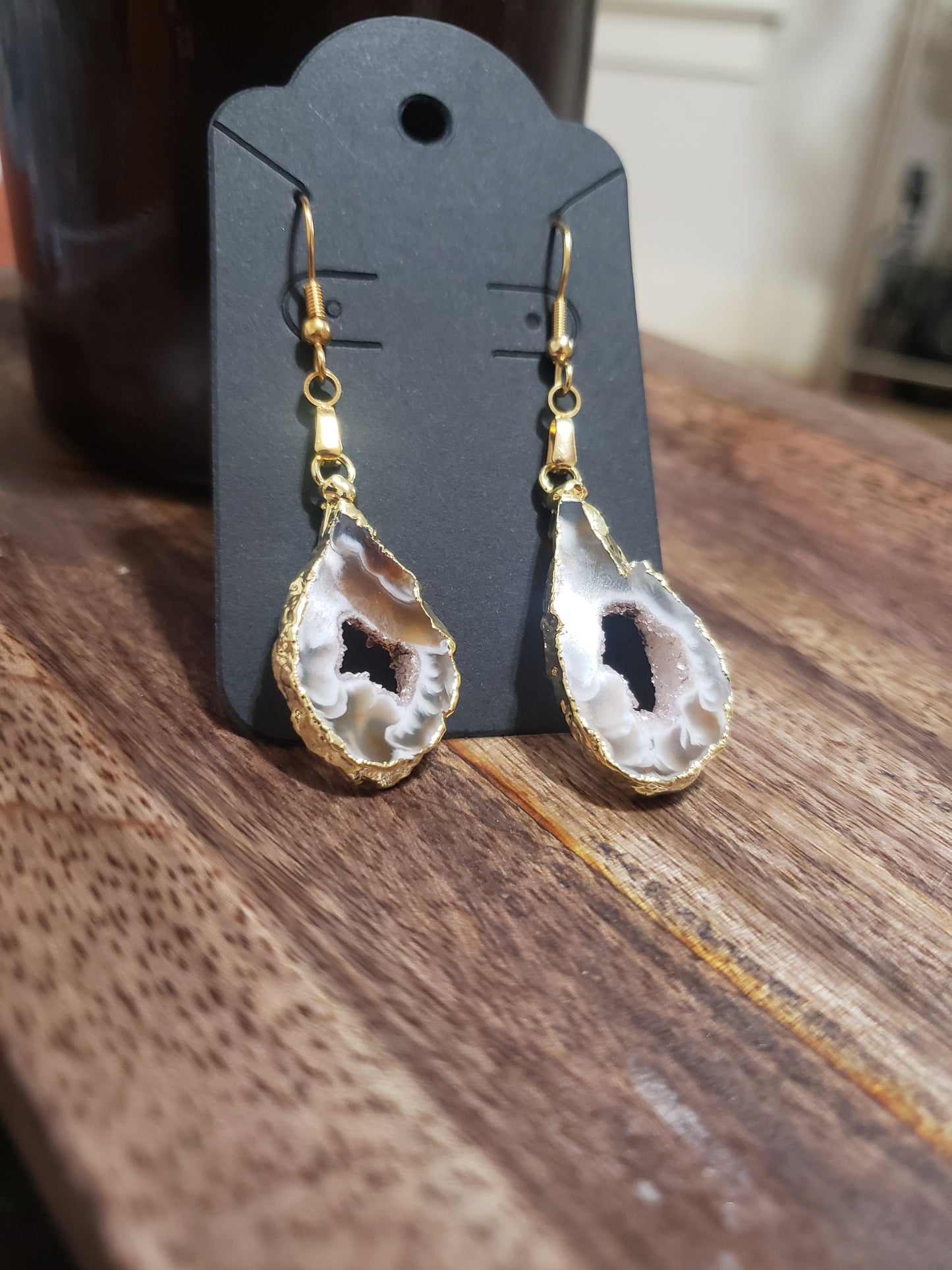 Earthly Luxe Geode Earrings