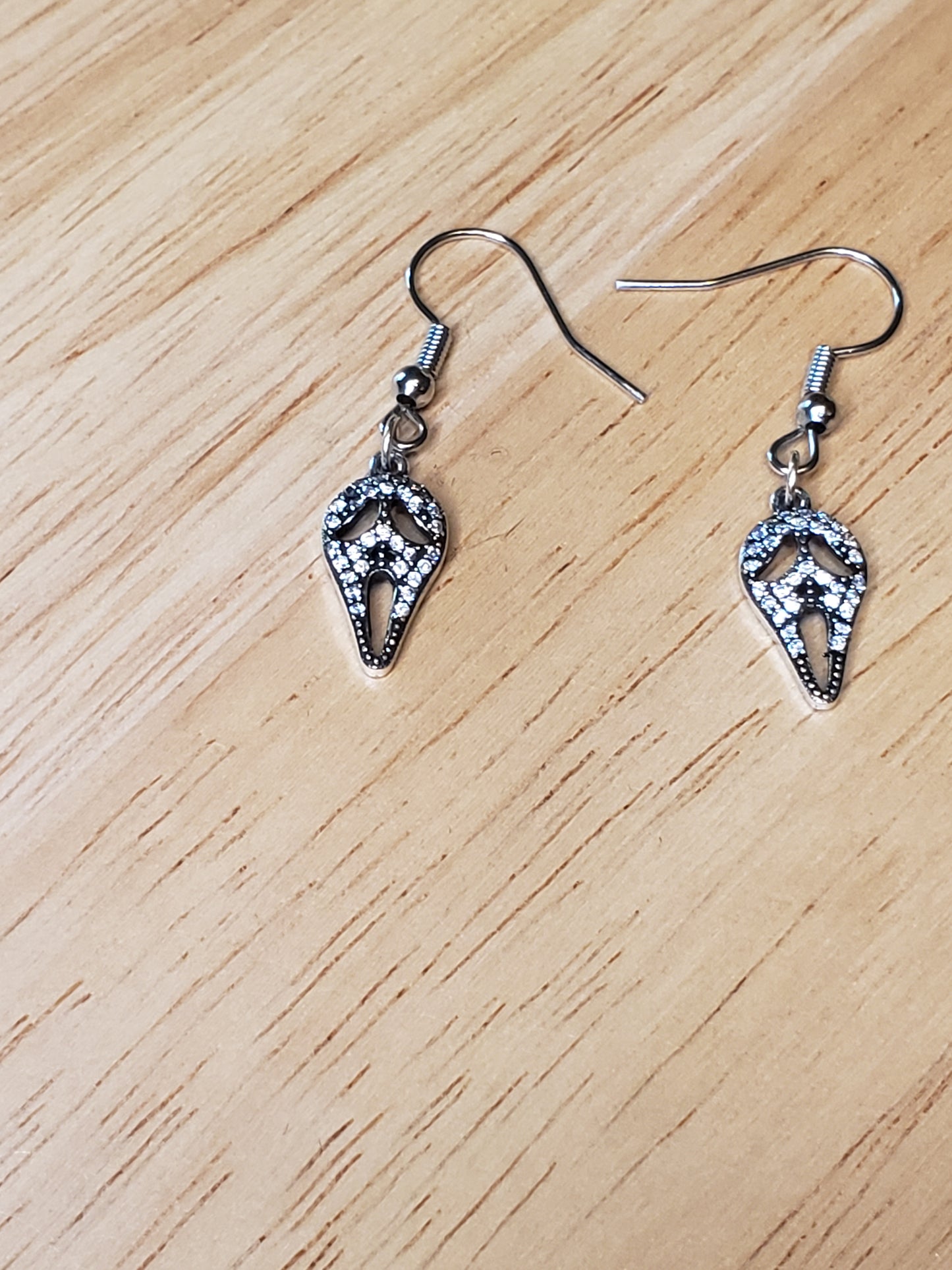 Scream Ghostface Pendant Earrings