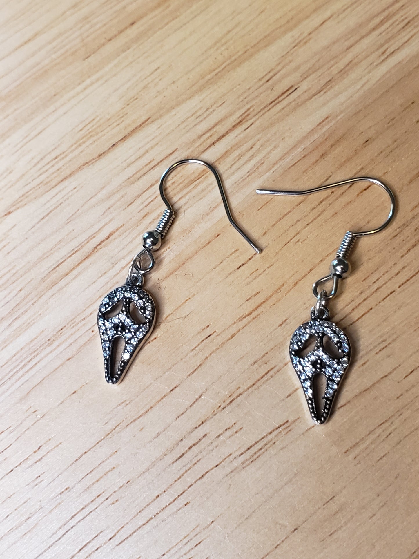 Scream Ghostface Pendant Earrings