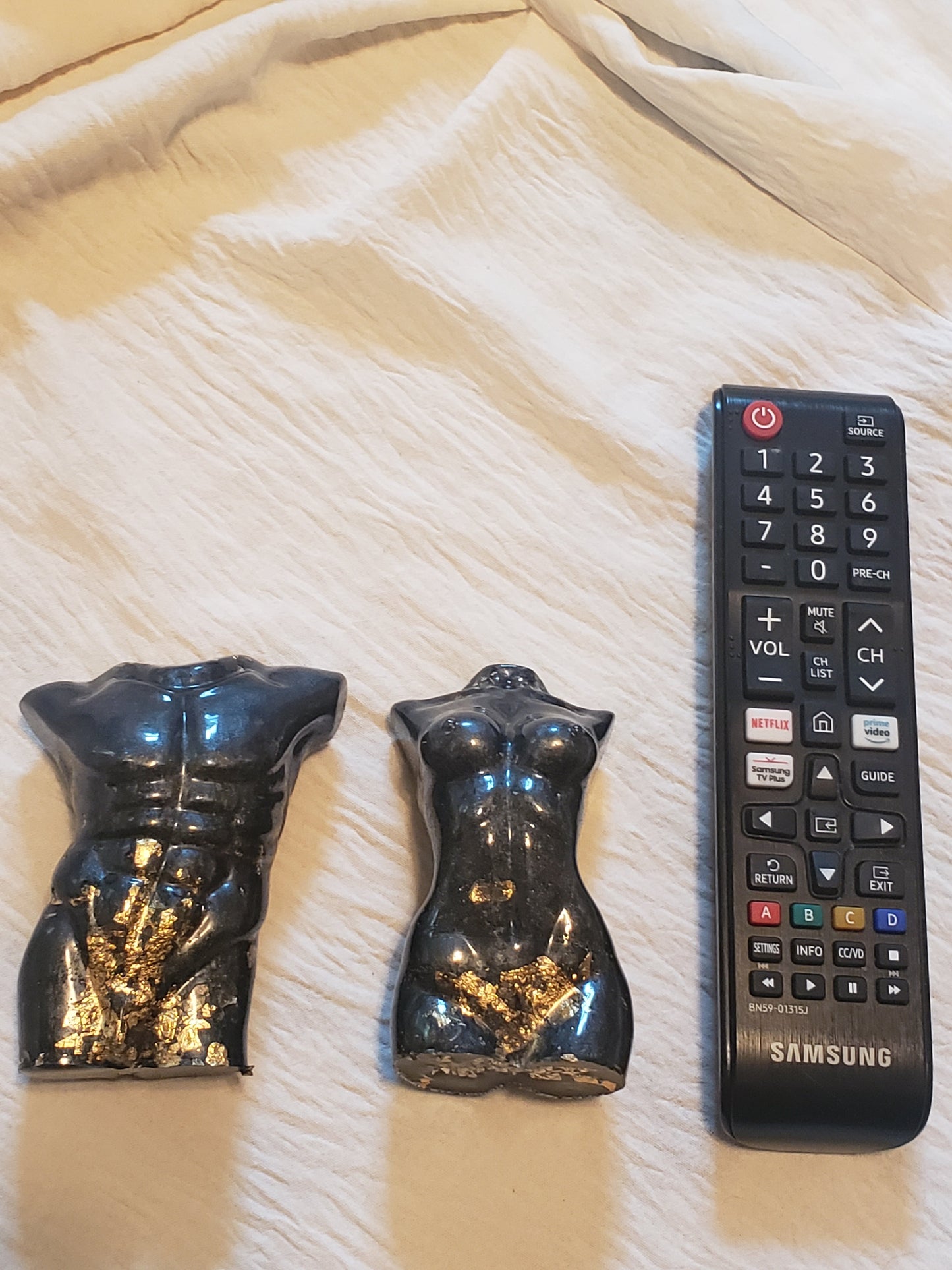 Black and Gold Female Body Figure