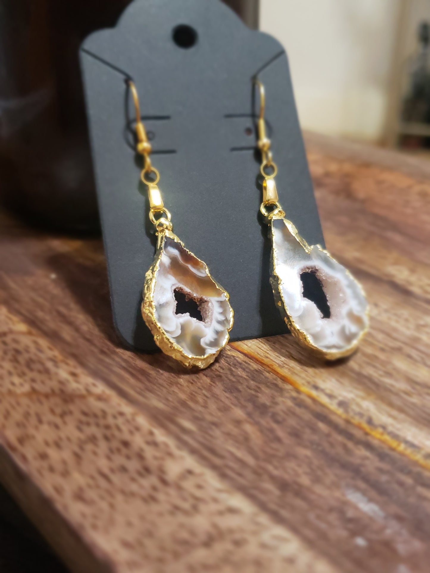Earthly Luxe Geode Earrings