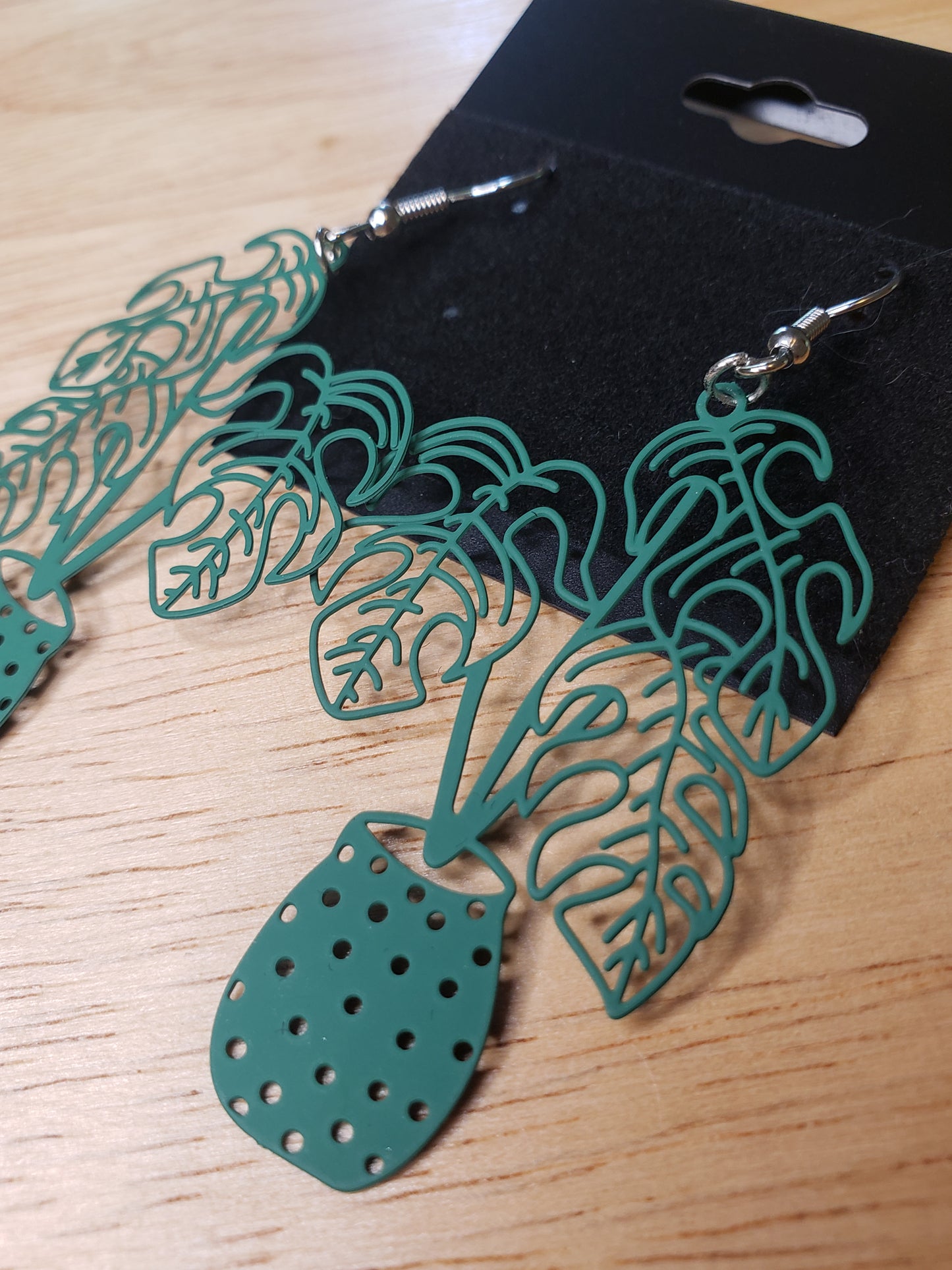 Plant Lover and Proud - Potted Plant Dangle Earrings