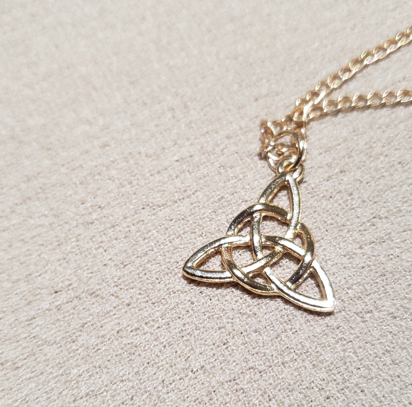 Gold Triquetra Necklace