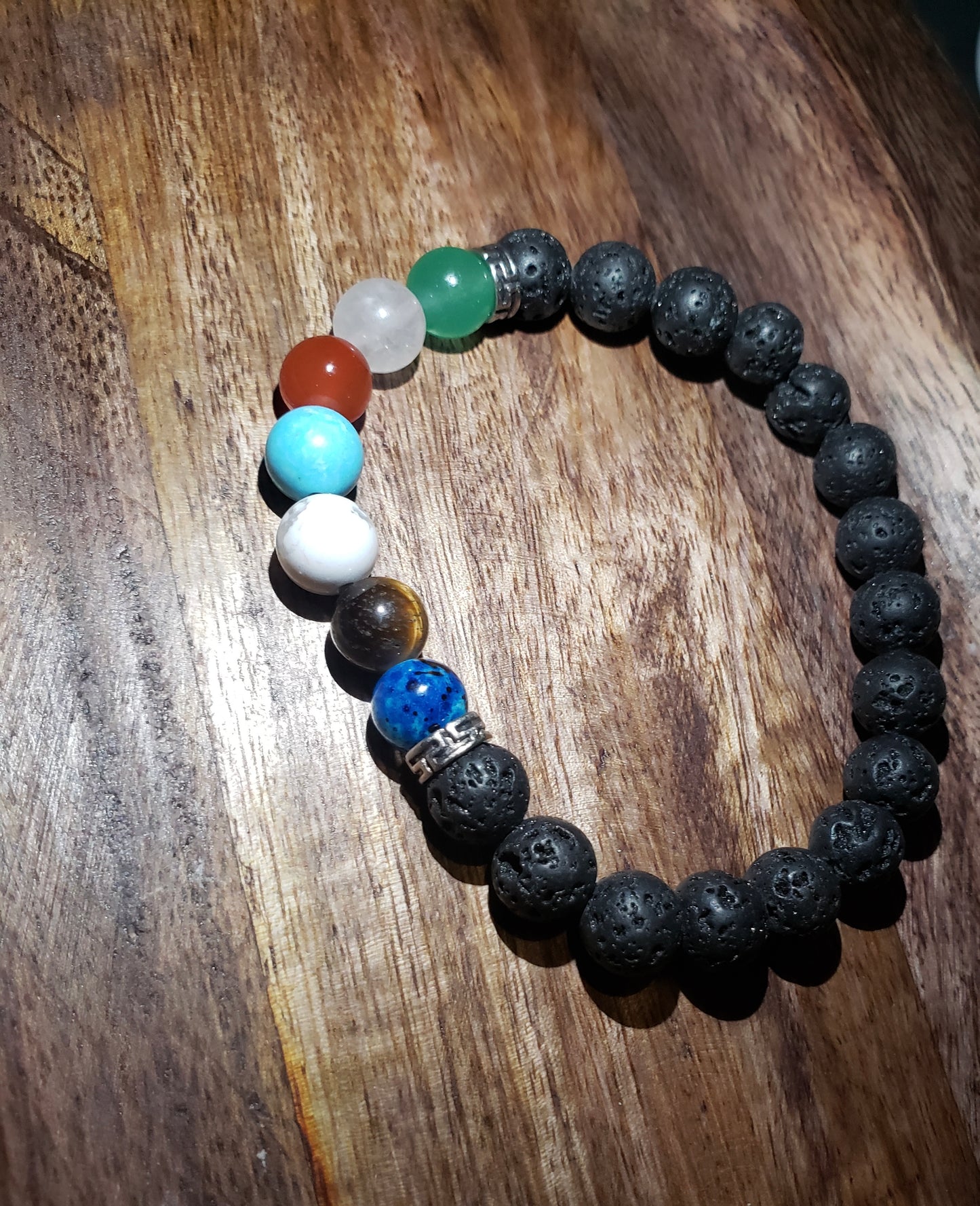 Multicolor Lava Stone Bracelet