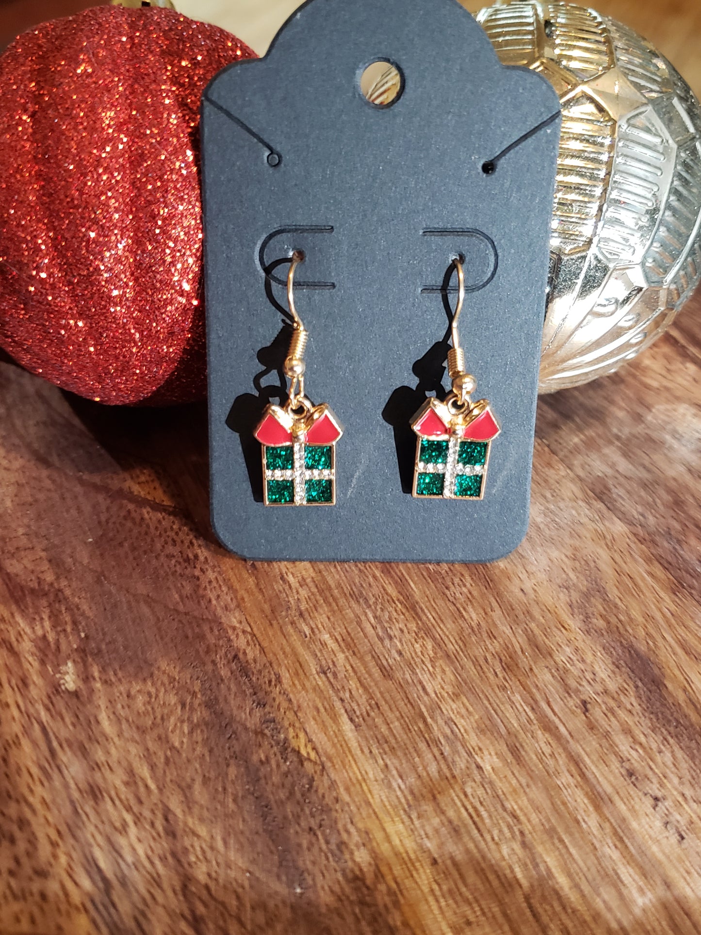 Christmas Gift Box Earrings