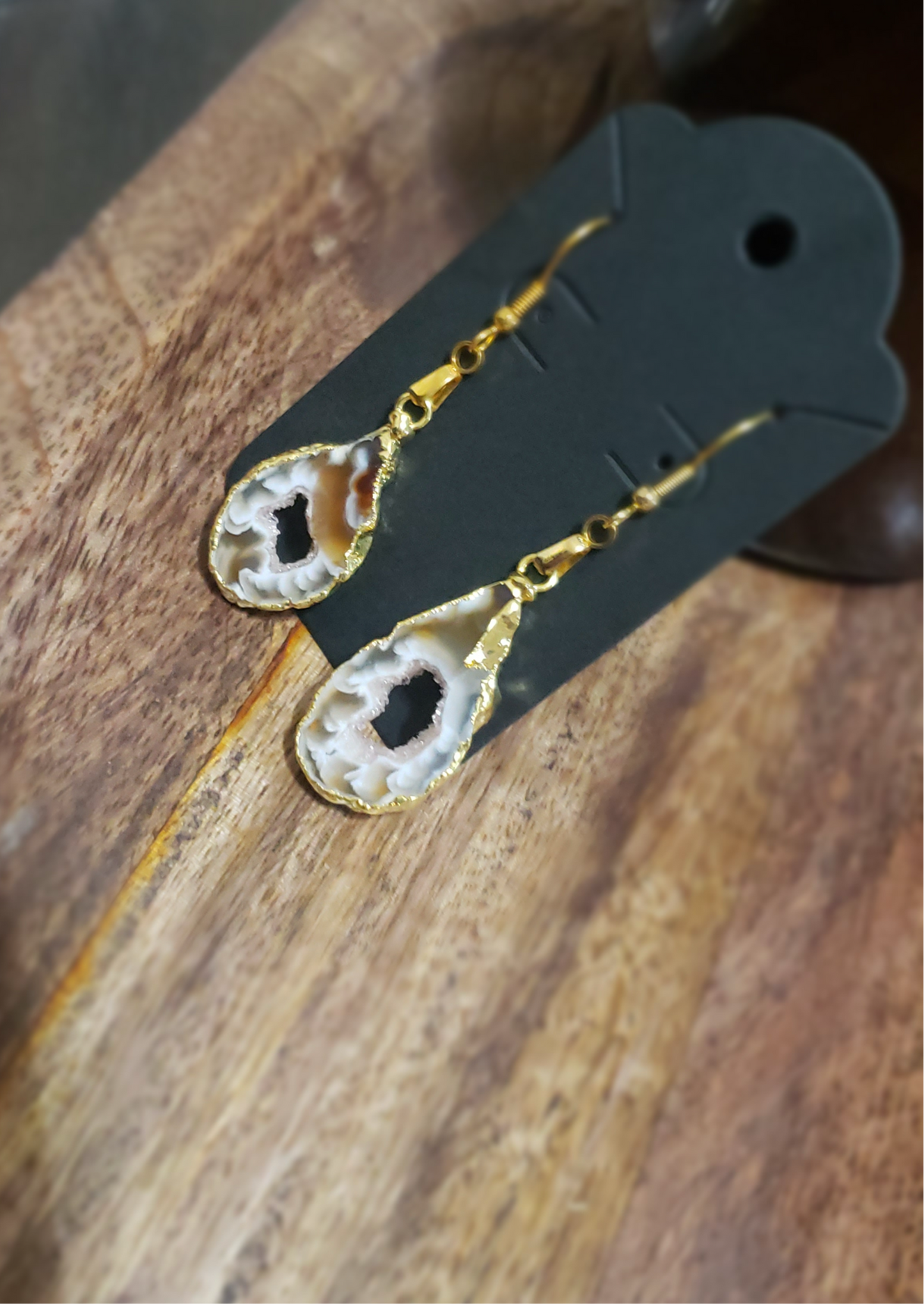 Earthly Luxe Geode Earrings