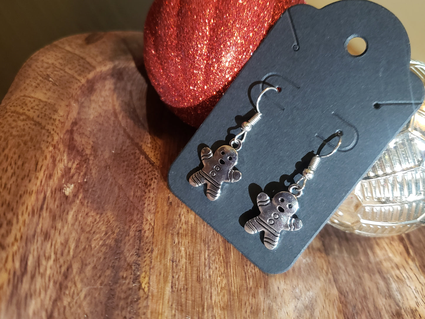 Gingerbread Man Earrings