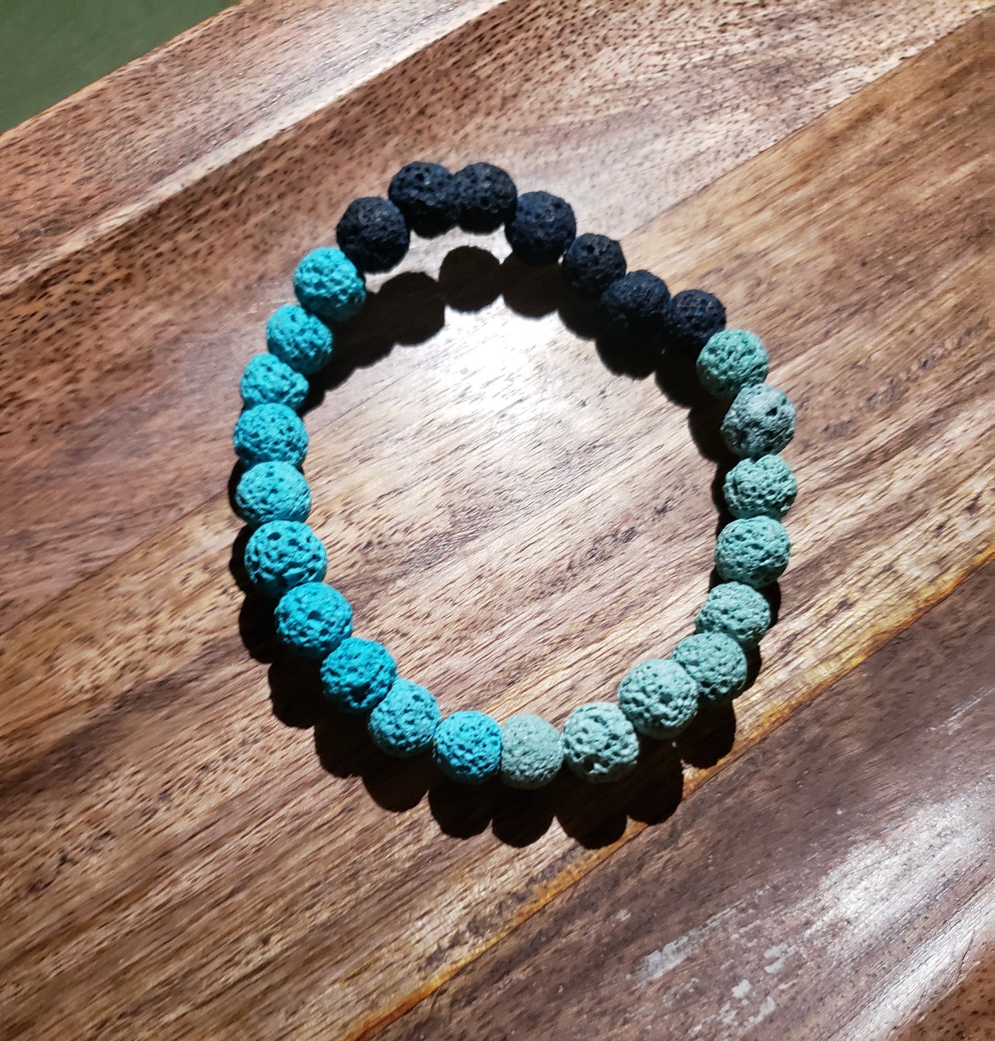 Ombré Blue Lava Stone Bracelet