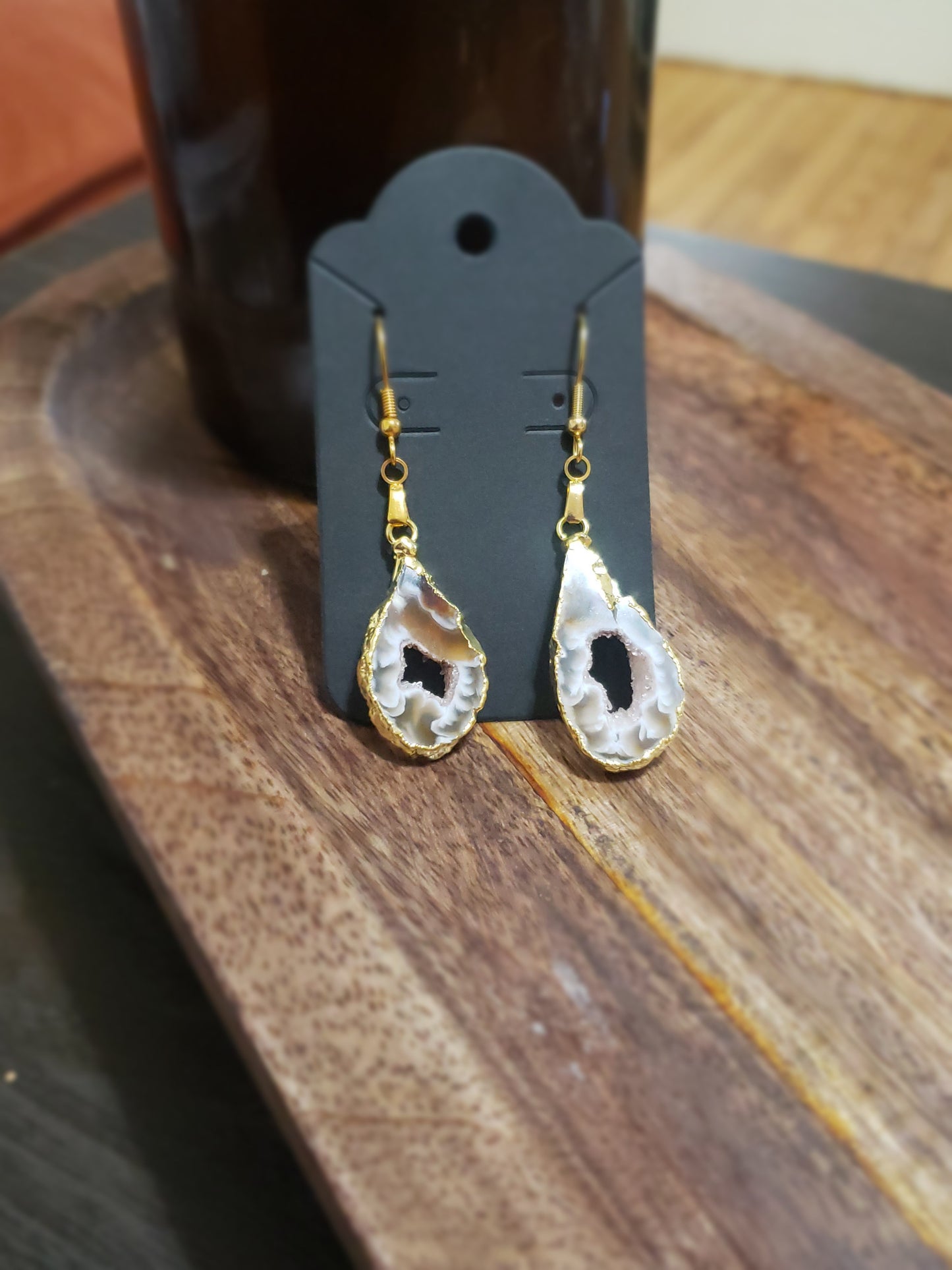 Earthly Luxe Geode Earrings