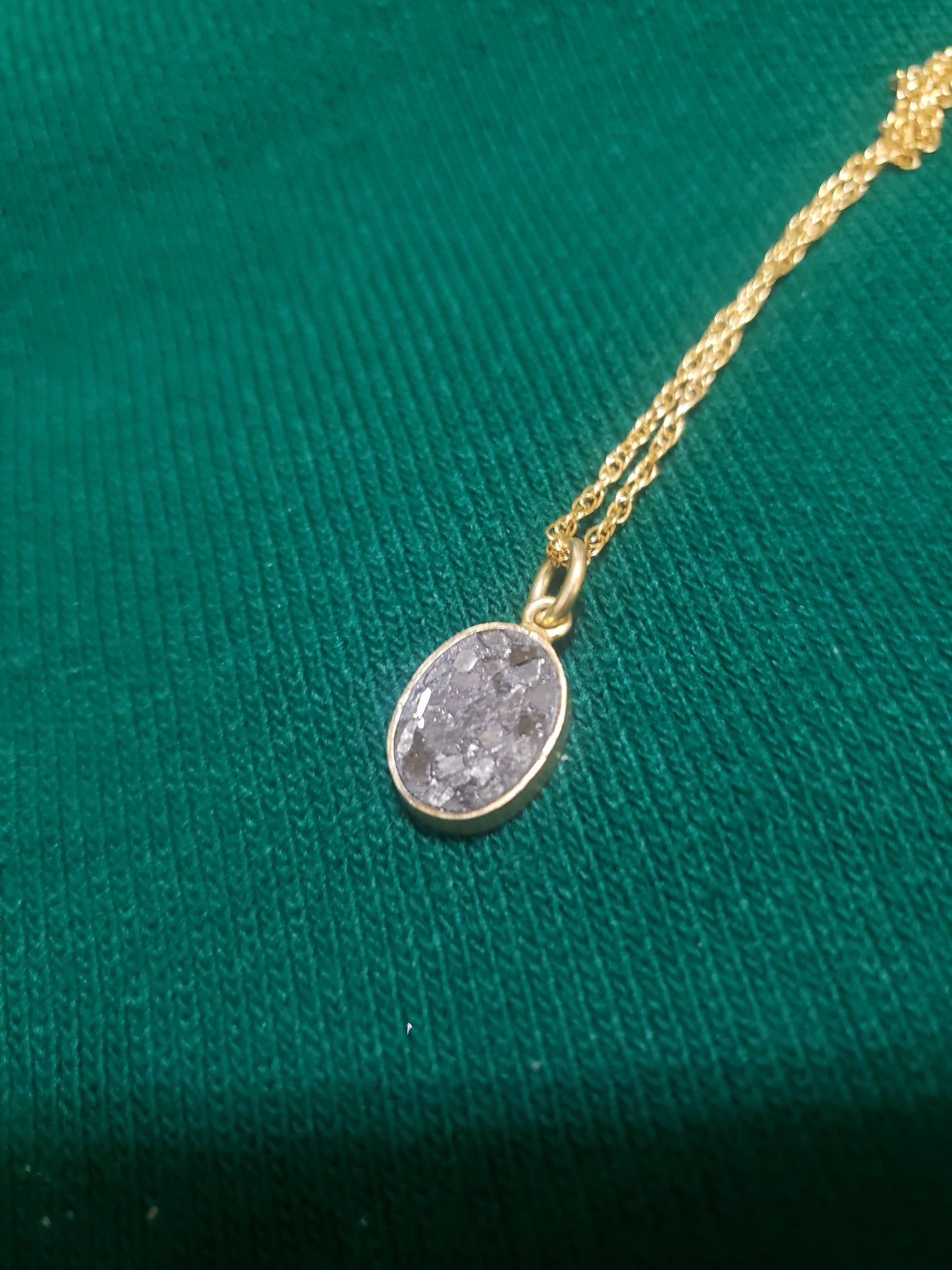 Raw Cut Diamond Pendant Necklace