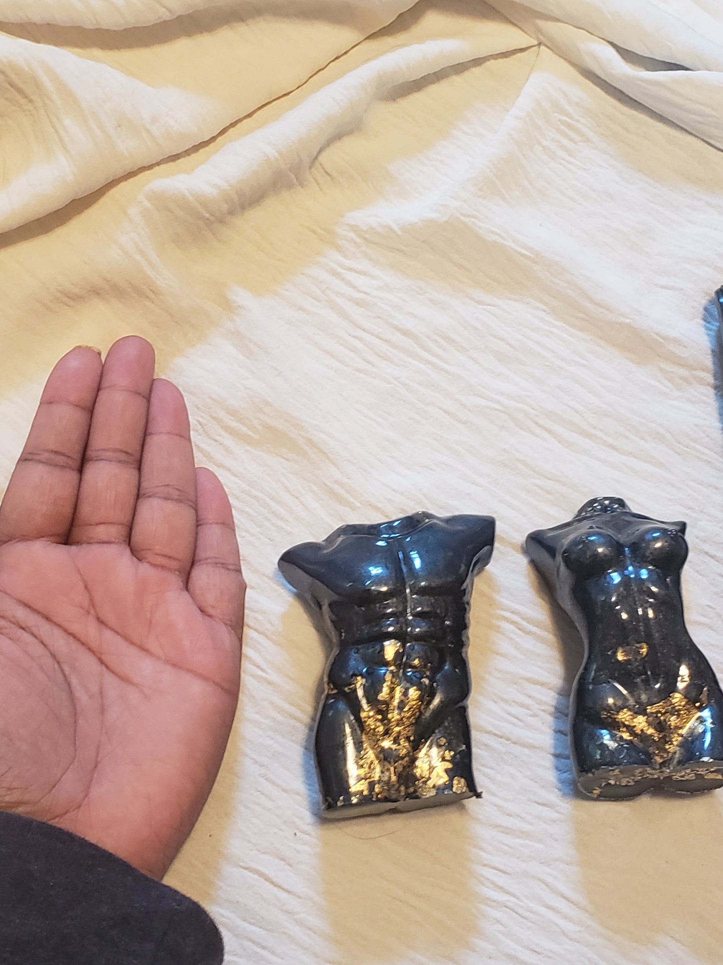 Black and Gold Female Body Figure