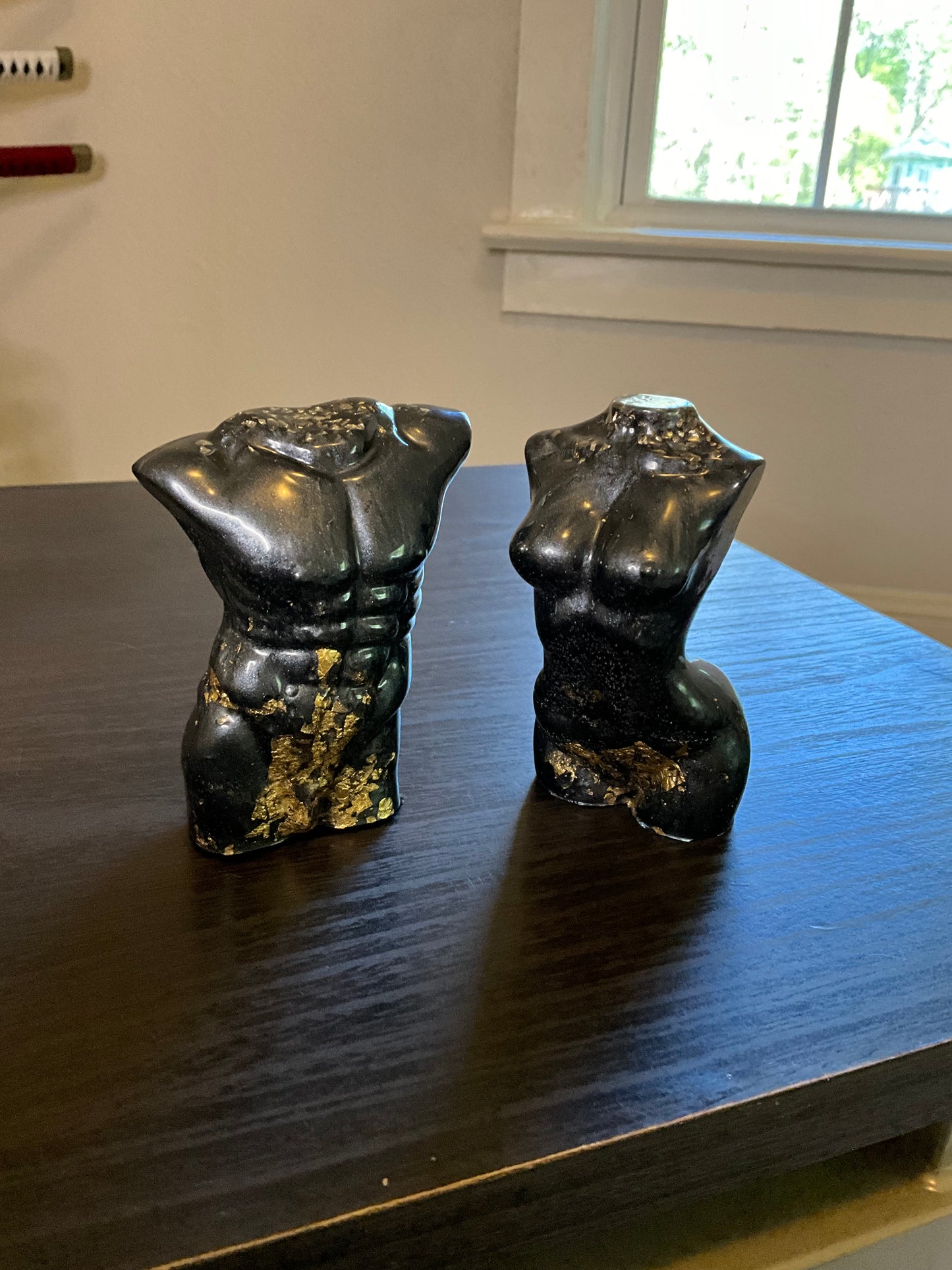 Black and Gold Male Body Figure
