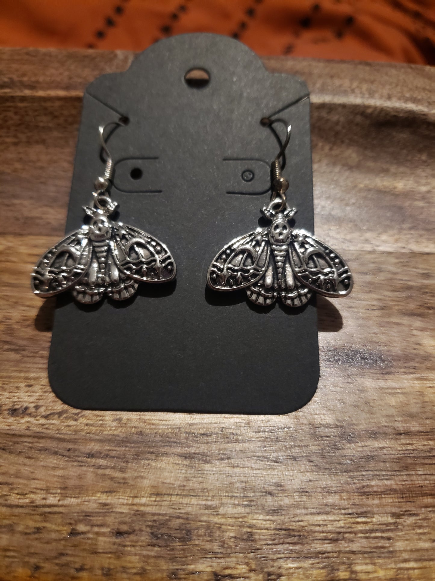 Celestial Death’s Head Moth Earrings