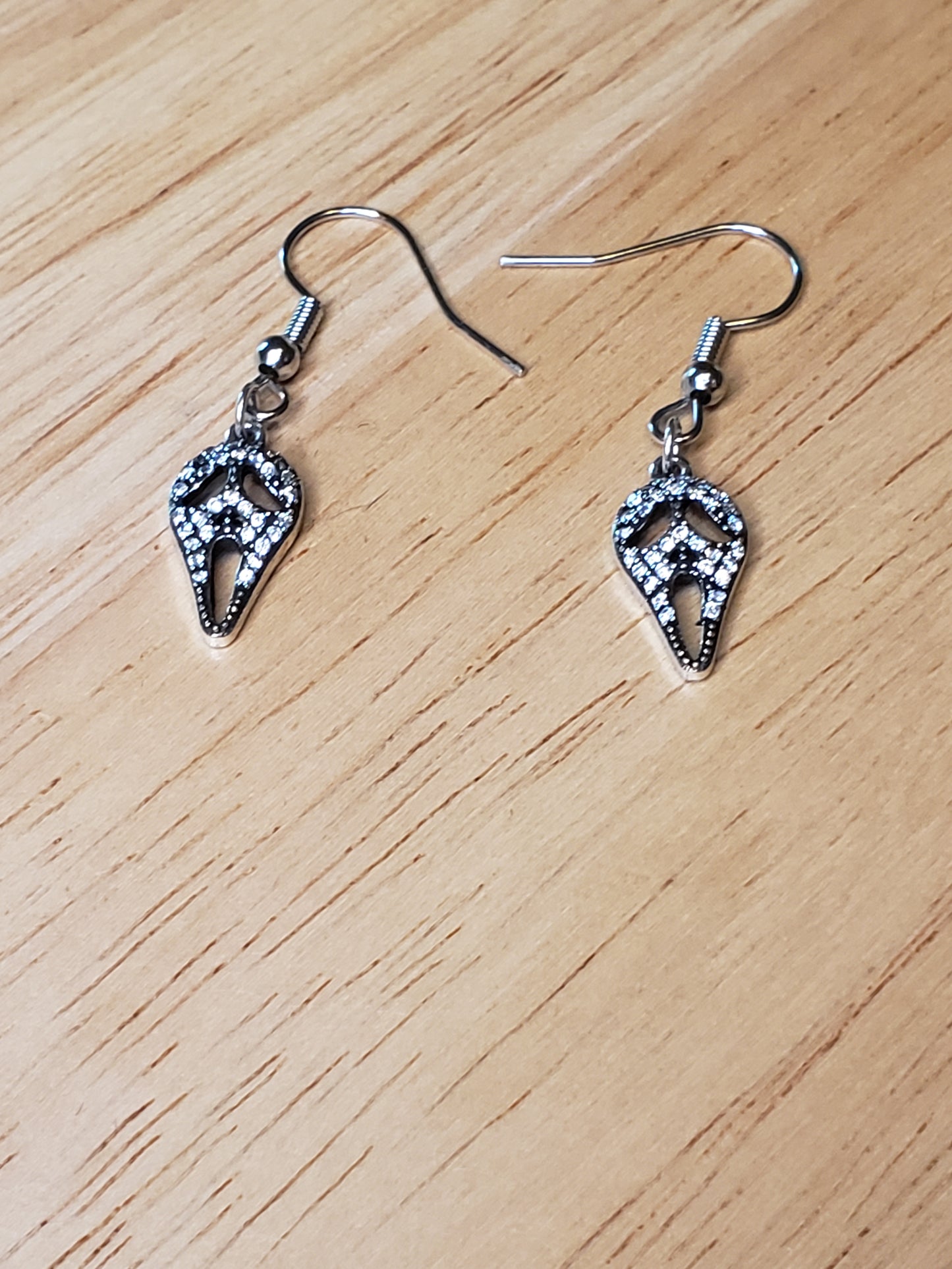 Scream Ghostface Pendant Earrings