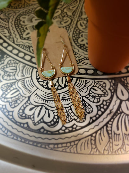 Golden Tassel Dreams Earrings