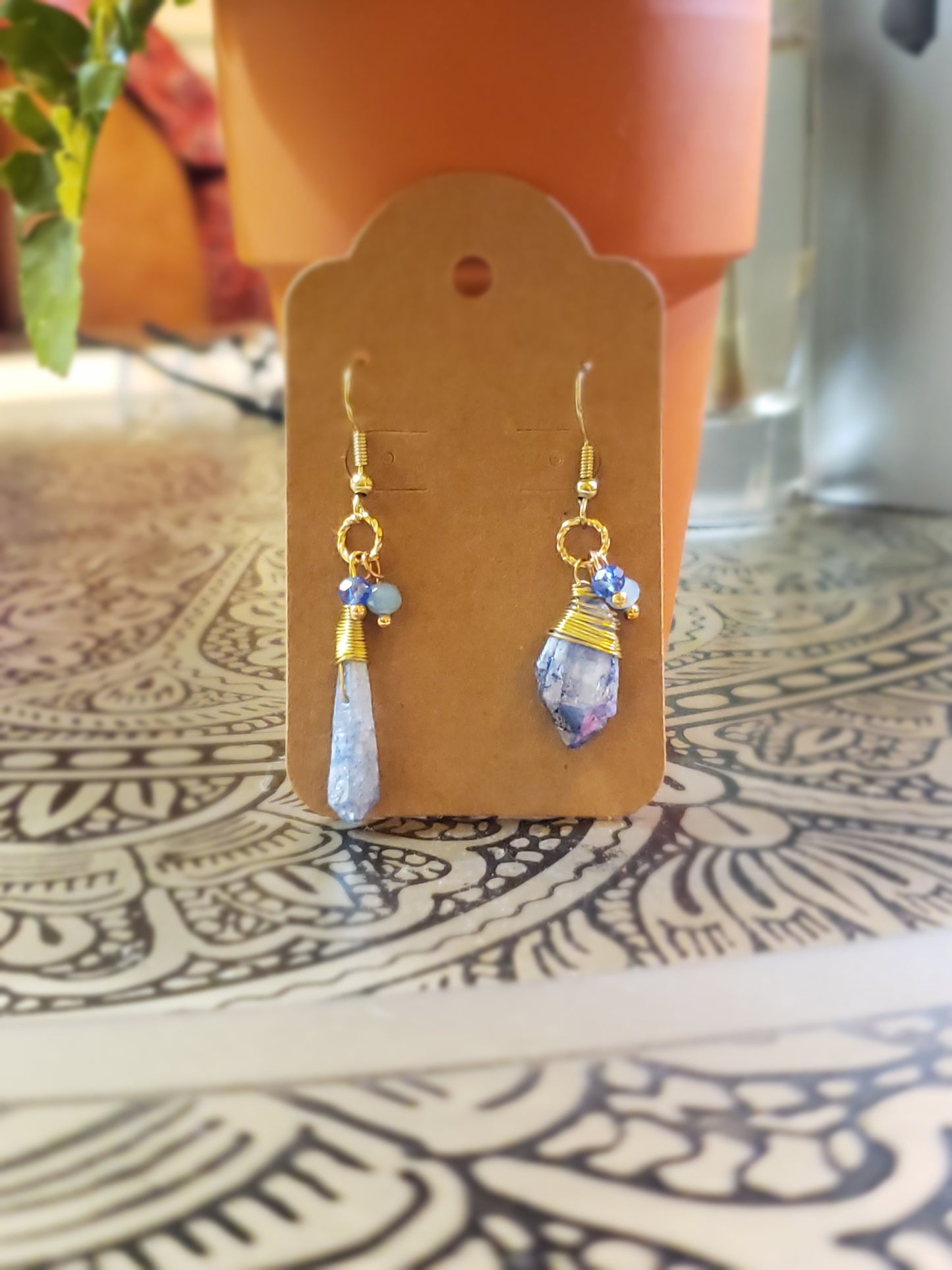 Celestial Blue Ice Earrings