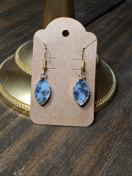 Frosted Tides Marquise Drops