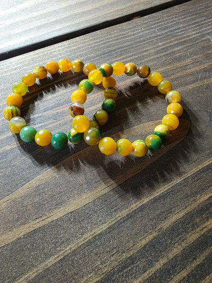 Sunlit Grove Agate Bracelet