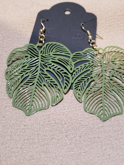 Palm Leaf Earrings