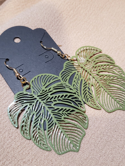 Palm Leaf Earrings