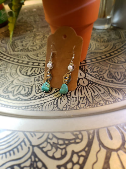 Turquoise Cascade Earrings