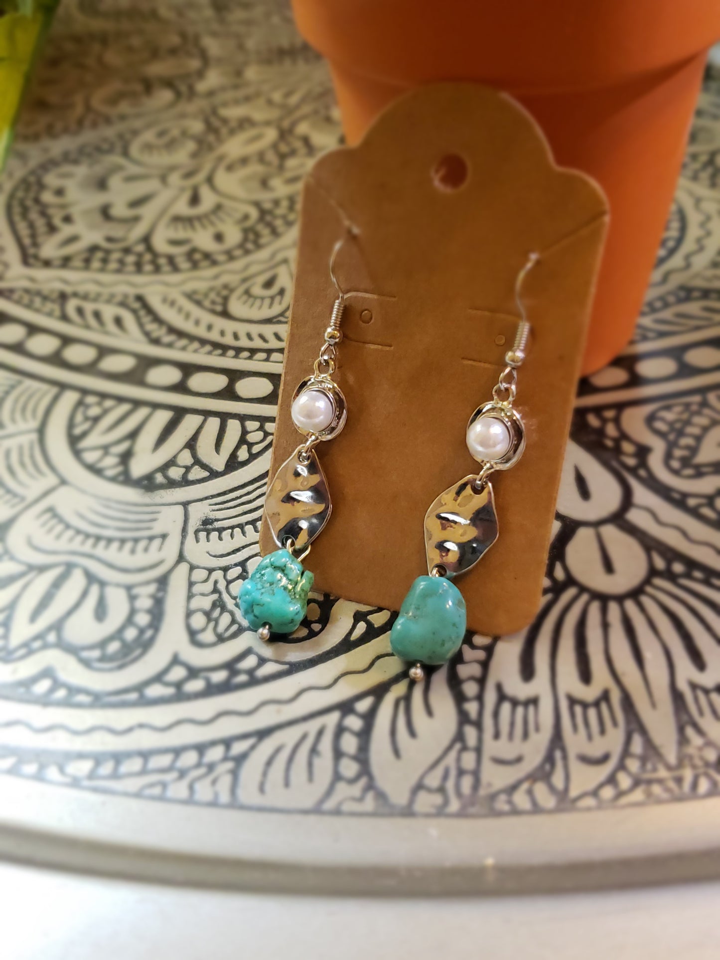 Turquoise Cascade Earrings