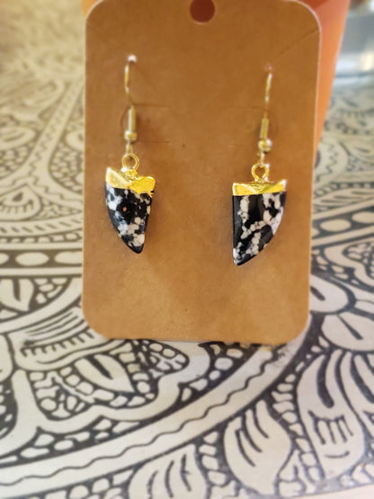 Midnight Mosaic Tusk Earrings