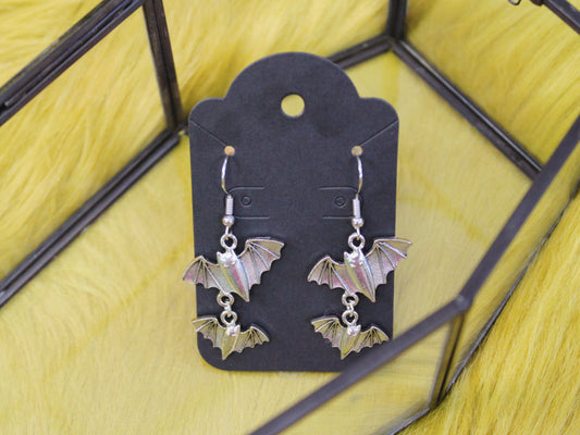 Nocturnal Flight Bat Earrings