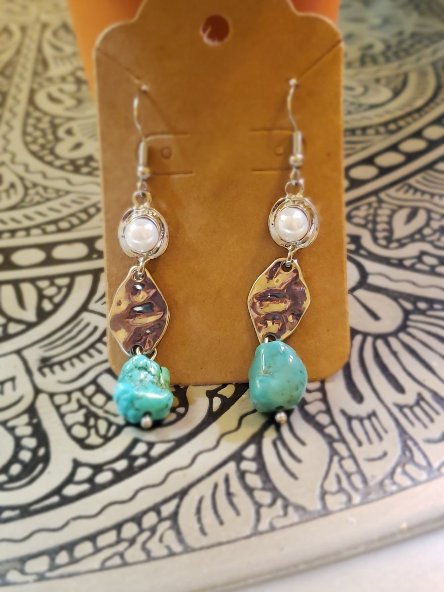 Turquoise Cascade Earrings