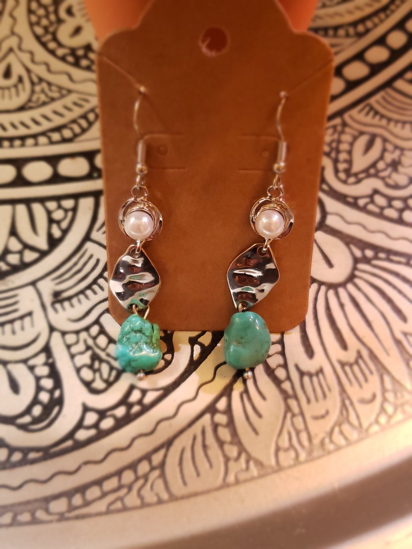 Turquoise Cascade Earrings