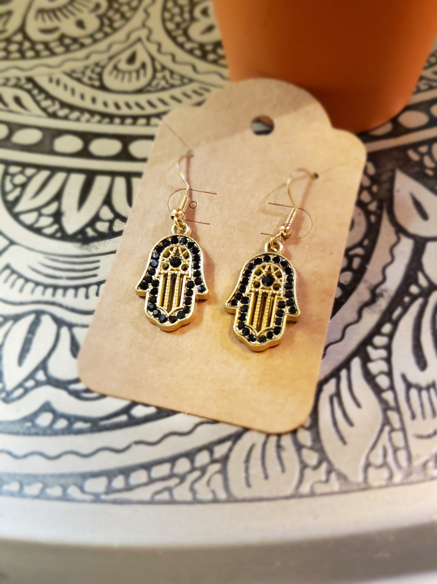 Protective Charm Hamsa Earrings