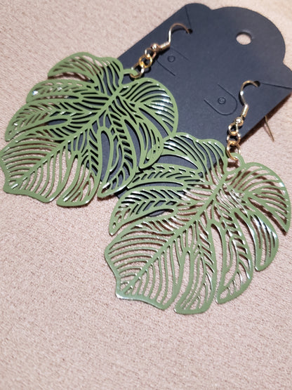 Palm Leaf Earrings