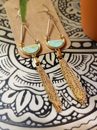 Golden Tassel Dreams Earrings