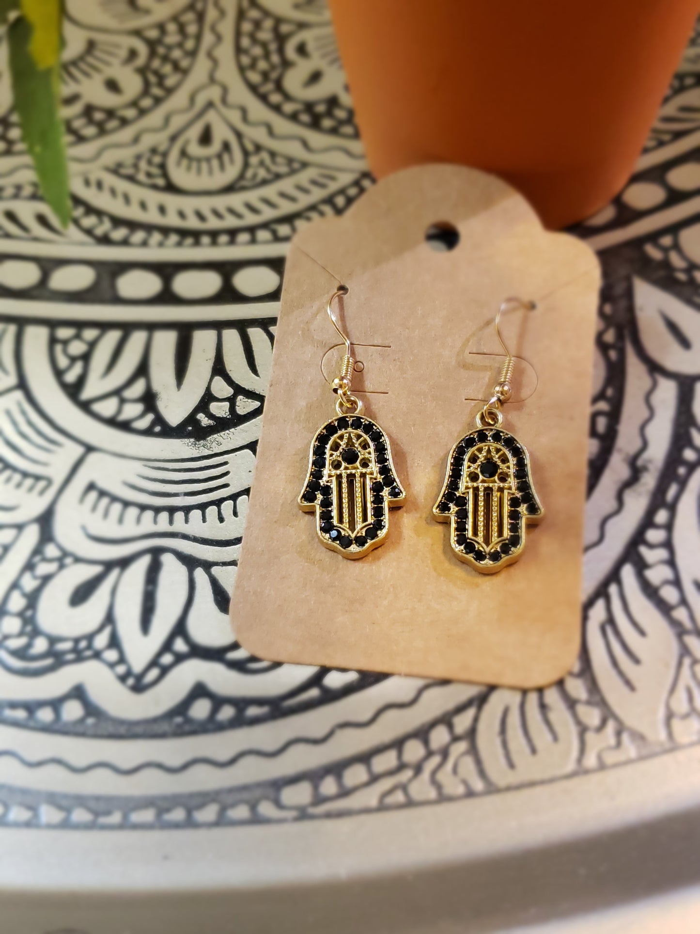 Protective Charm Hamsa Earrings