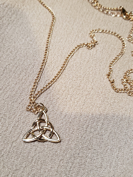 Gold Triquetra Necklace