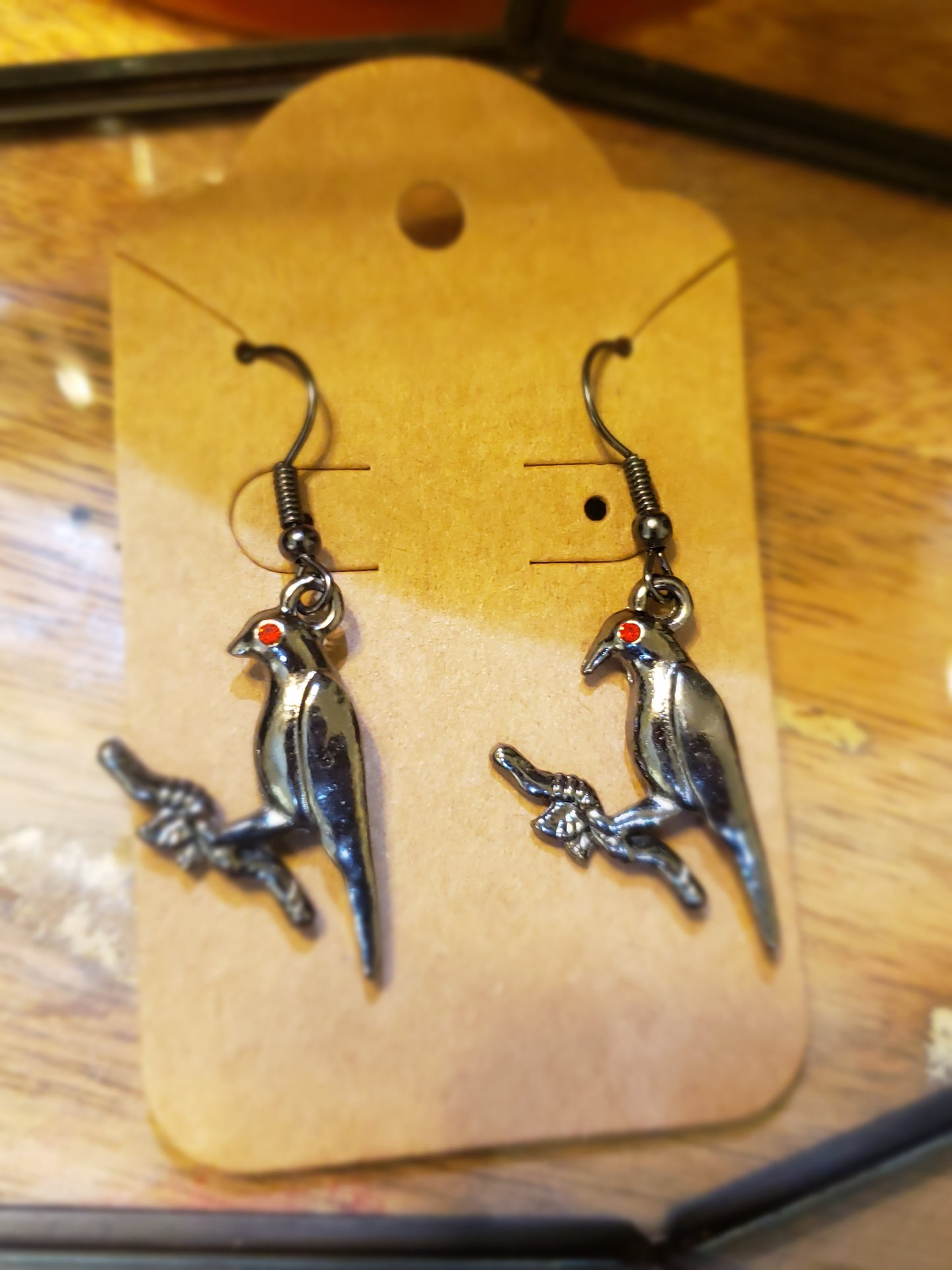 Midnight Raven Call Earrings