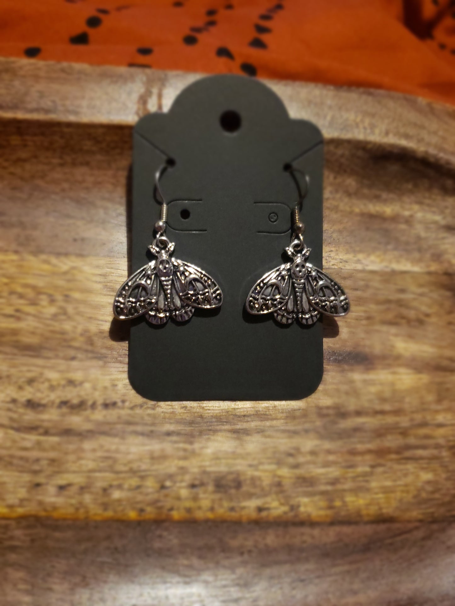 Celestial Death’s Head Moth Earrings