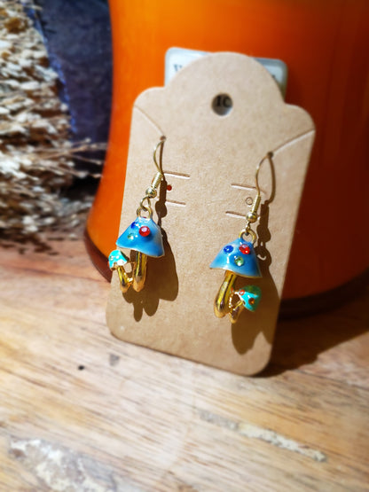 Enchanted Mushroom Forest Earrings