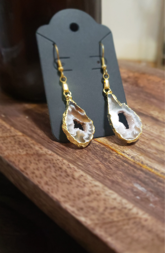 Earthly Luxe Geode Earrings